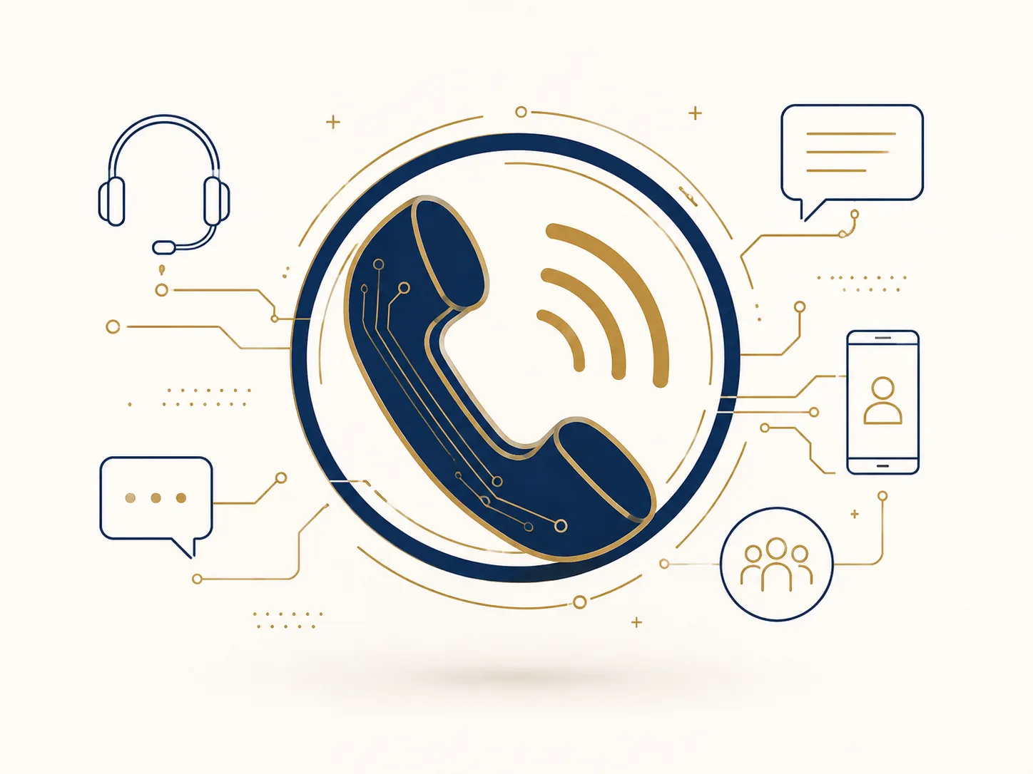 VoIP communications illustration